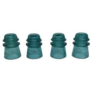 Hemingray16 Aqua glass insulators holiday …